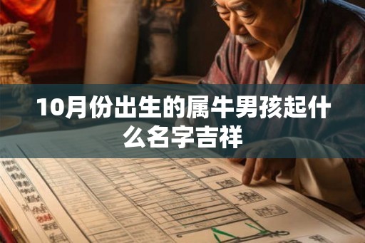 10月份出生的属牛男孩起什么名字吉祥