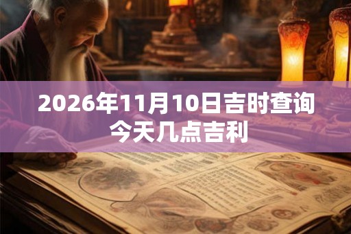 2026年11月10日吉时查询 今天几点吉利 2026年11月10日吉时查询 今天几点吉利