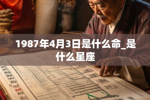 1987年4月3日是什么命_是什么星座