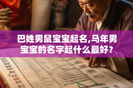 巴姓男鼠宝宝起名,马年男宝宝的名字起什么最好? 巴姓男鼠宝宝起名,马年男宝宝的名字起什么最好?