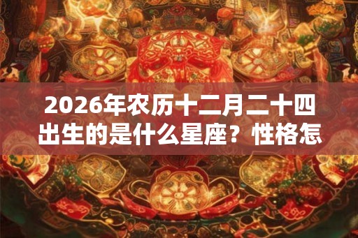2026年农历十二月二十四出生的是什么星座？性格怎么样？