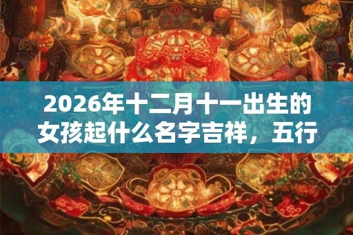 2026年十二月十一出生的女孩起什么名字吉祥，五行属什么