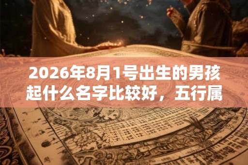 2026年8月1号出生的男孩起什么名字比较好,五行属什么 2026年8月1号出生的男孩起什么名字比较好,五行属什么