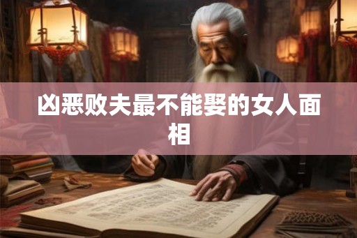 凶恶败夫最不能娶的女人面相 凶恶败夫最不能娶的女人面相