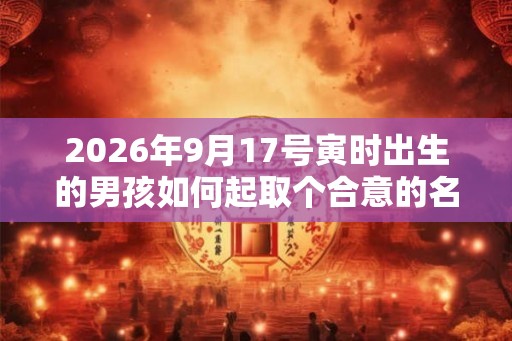 2026年9月17号寅时出生的男孩如何起取个合意的名字和五行属性 2026年9月17号寅时出生的男孩如何起取个合意的名字和五行属性