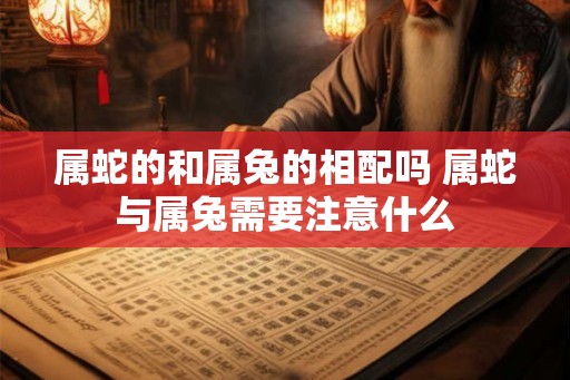 属蛇的和属兔的相配吗 属蛇与属兔需要注意什么 属蛇的和属兔的相配吗 属蛇与属兔需要注意什么