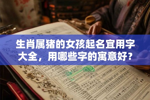 生肖属猪的女孩起名宜用字大全，用哪些字的寓意好？