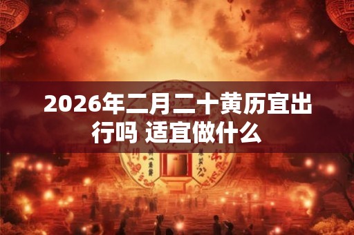 2026年二月二十黄历宜出行吗 适宜做什么