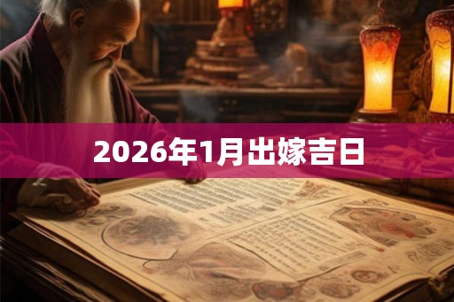 2026年1月出嫁吉日
