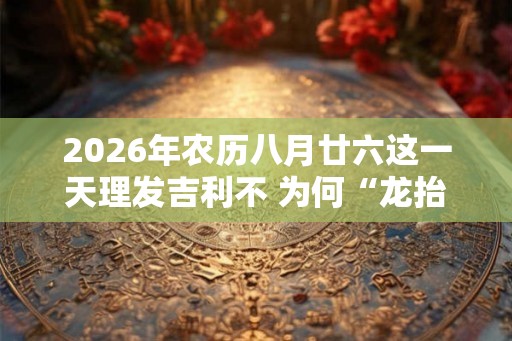2026年农历八月廿六这一天理发吉利不 为何“龙抬头”剃头