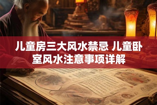 儿童房三大风水禁忌 儿童卧室风水注意事项详解