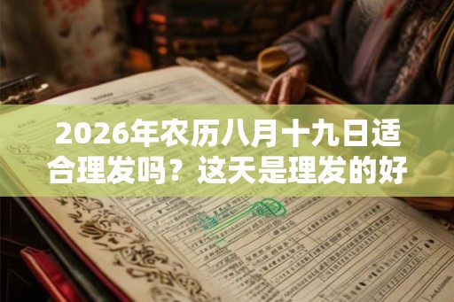 2026年农历八月十九日适合理发吗？这天是理发的好日子吗？