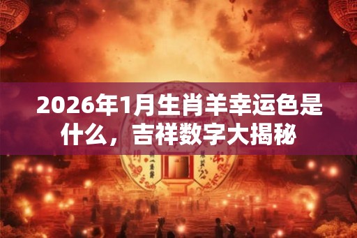 2026年1月生肖羊幸运色是什么,吉祥数字大揭秘 2026年1月生肖羊幸运色是什么,吉祥数字大揭秘