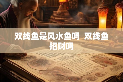 双线鱼是风水鱼吗  双线鱼招财吗