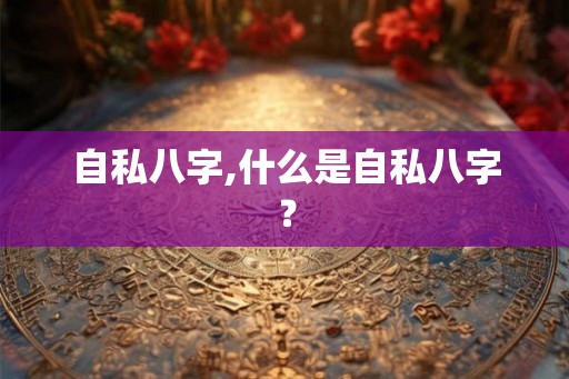 自私八字,什么是自私八字？
