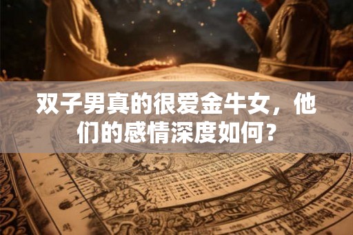 双子男真的很爱金牛女，他们的感情深度如何？