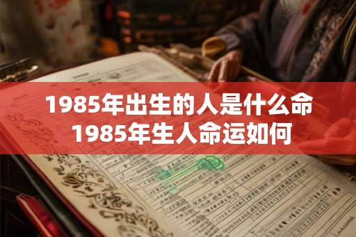 1985年出生的人是什么命 1985年生人命运如何
