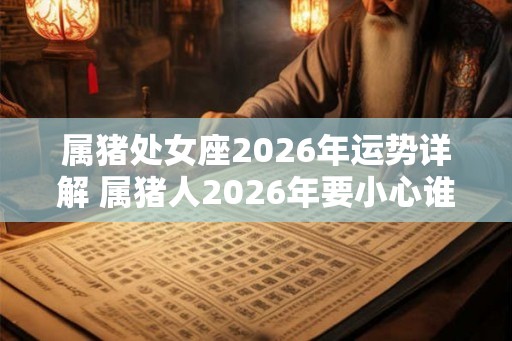 属猪处女座2026年运势详解 属猪人2026年要小心谁 属猪处女座2026年运势详解 属猪人2026年要小心谁