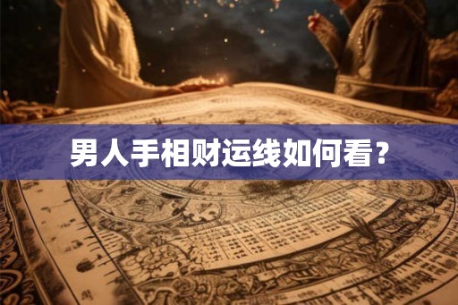 男人手相财运线如何看？