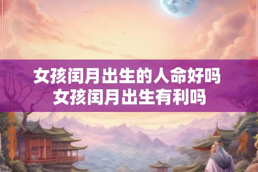 女孩闰月出生的人命好吗 女孩闰月出生有利吗