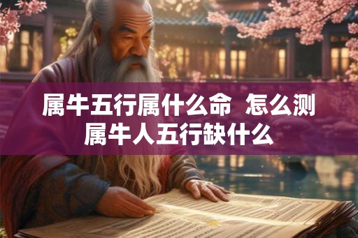 属牛五行属什么命  怎么测属牛人五行缺什么