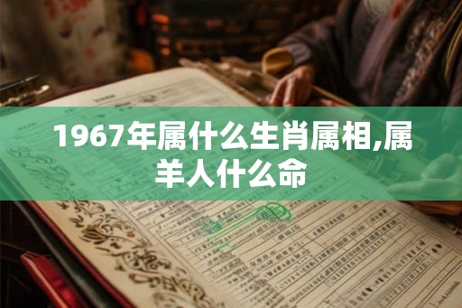 1967年属什么生肖属相,属羊人什么命
