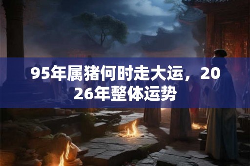 95年属猪何时走大运，2026年整体运势