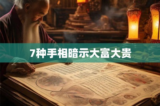 7种手相暗示大富大贵 7种手相暗示大富大贵