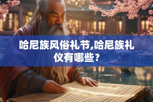 哈尼族风俗礼节,哈尼族礼仪有哪些? 哈尼族风俗礼节,哈尼族礼仪有哪些?
