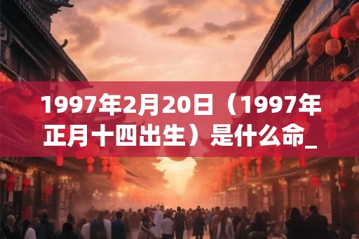 1997年2月20日（1997年正月十四出生）是什么命_命运如何