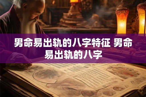 男命易出轨的八字特征 男命易出轨的八字