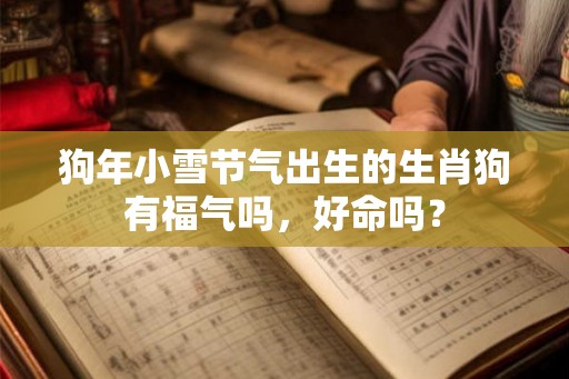 狗年小雪节气出生的生肖狗有福气吗,好命吗? 狗年小雪节气出生的生肖狗有福气吗,好命吗?