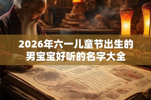 2026年六一儿童节出生的男宝宝好听的名字大全 2026年六一儿童节出生的男宝宝好听的名字大全