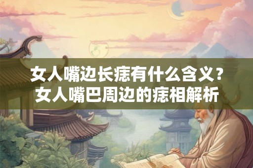 女人嘴边长痣有什么含义?女人嘴巴周边的痣相解析 女人嘴边长痣有什么含义?女人嘴巴周边的痣相解析