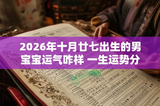 2026年十月廿七出生的男宝宝运气咋样 一生运势分析