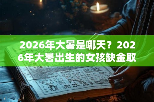 2026年大暑是哪天？2026年大暑出生的女孩缺金取名