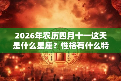 2026年农历四月十一这天是什么星座？性格有什么特点？