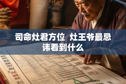 司命灶君方位  灶王爷最忌讳看到什么
