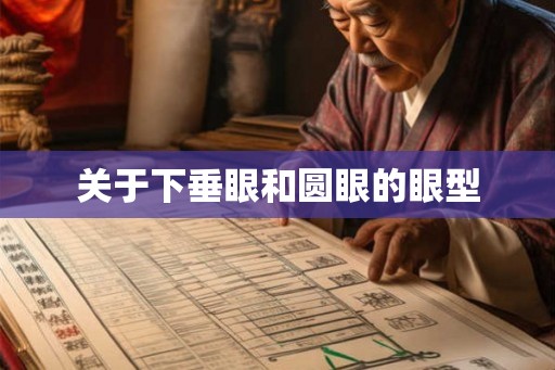关于下垂眼和圆眼的眼型 关于下垂眼和圆眼的眼型