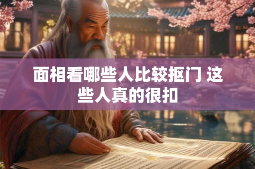 面相看哪些人比较抠门 这些人真的很扣
