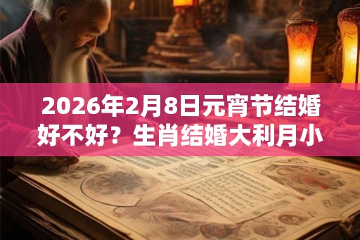 2026年2月8日元宵节结婚好不好？生肖结婚大利月小利月表！