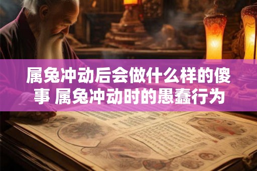 属兔冲动后会做什么样的傻事 属兔冲动时的愚蠢行为