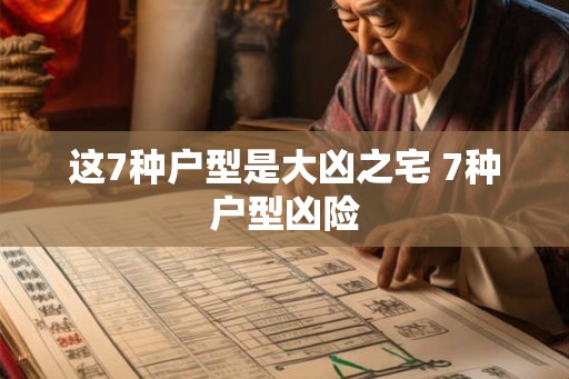 这7种户型是大凶之宅 7种户型凶险