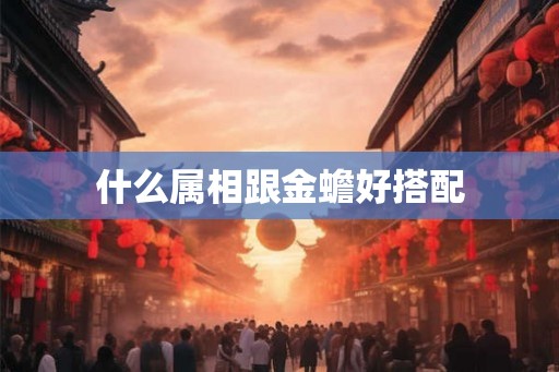 什么属相跟金蟾好搭配