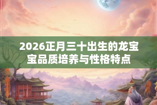 2026正月三十出生的龙宝宝品质培养与性格特点