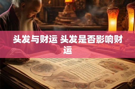 头发与财运 头发是否影响财运