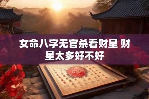 女命八字无官杀看财星 财星太多好不好