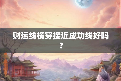 财运线横穿接近成功线好吗？