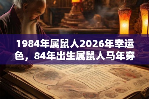 1984年属鼠人2026年幸运色，84年出生属鼠人马年穿什么颜色衣服好