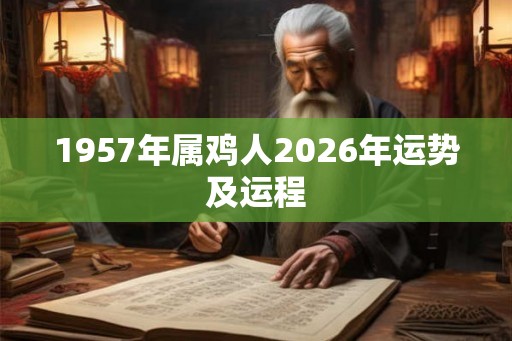 1957年属鸡人2026年运势及运程